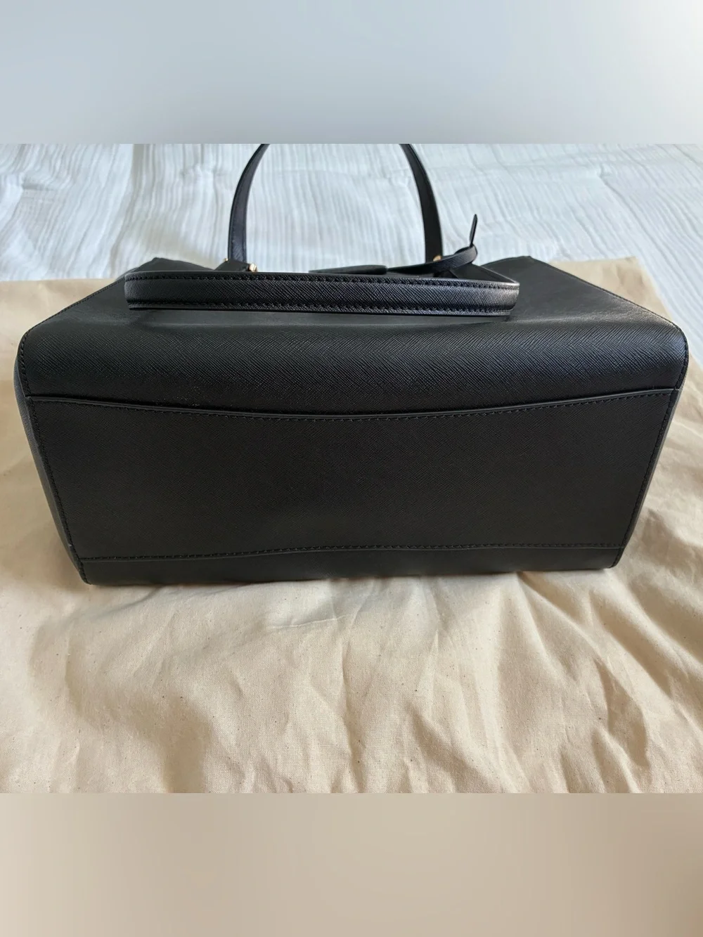 Tory Burch - Small Black Robinson Tote with Dust Bag